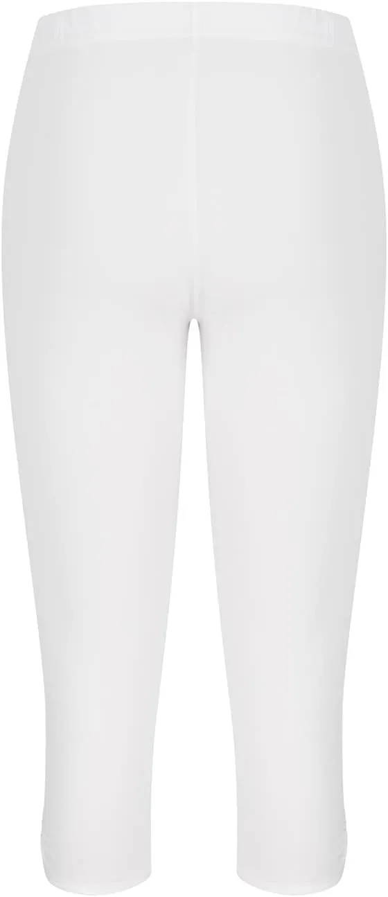 Womens Capris for Summer Dressy Cropped High Waist Yoga Pants Comfy Stretchy Leggings Workout Compression Pants