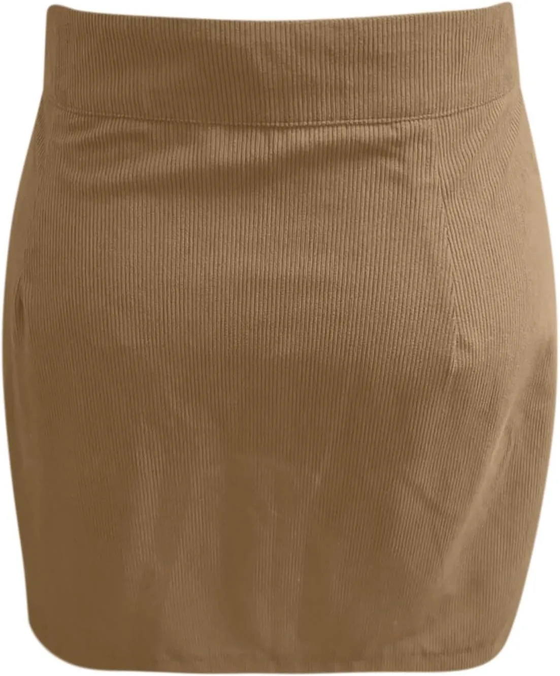 Women's Fall Midi Pencil Skirts Dressy Casual Work High Waisted Trendy Winter Corduroy Skirt with Pocket