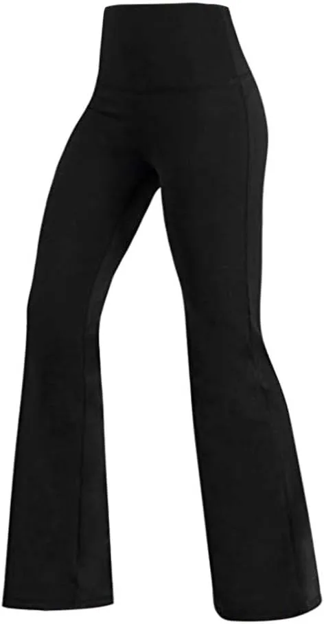 Women's Flare Yoga Pants 2024 Tummy Waisted Yoga Pants Control Pants Workout Leggings for Women Fleece Lined