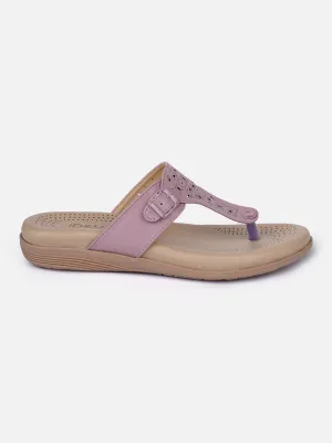 Women's Lavender Thong Sandals (IU6011)