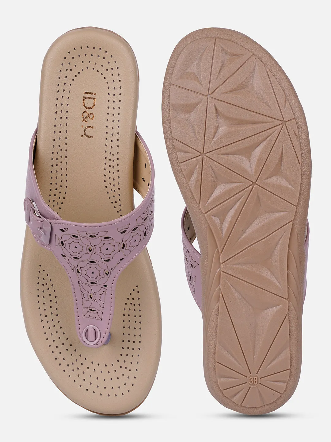 Women's Lavender Thong Sandals (IU6011)