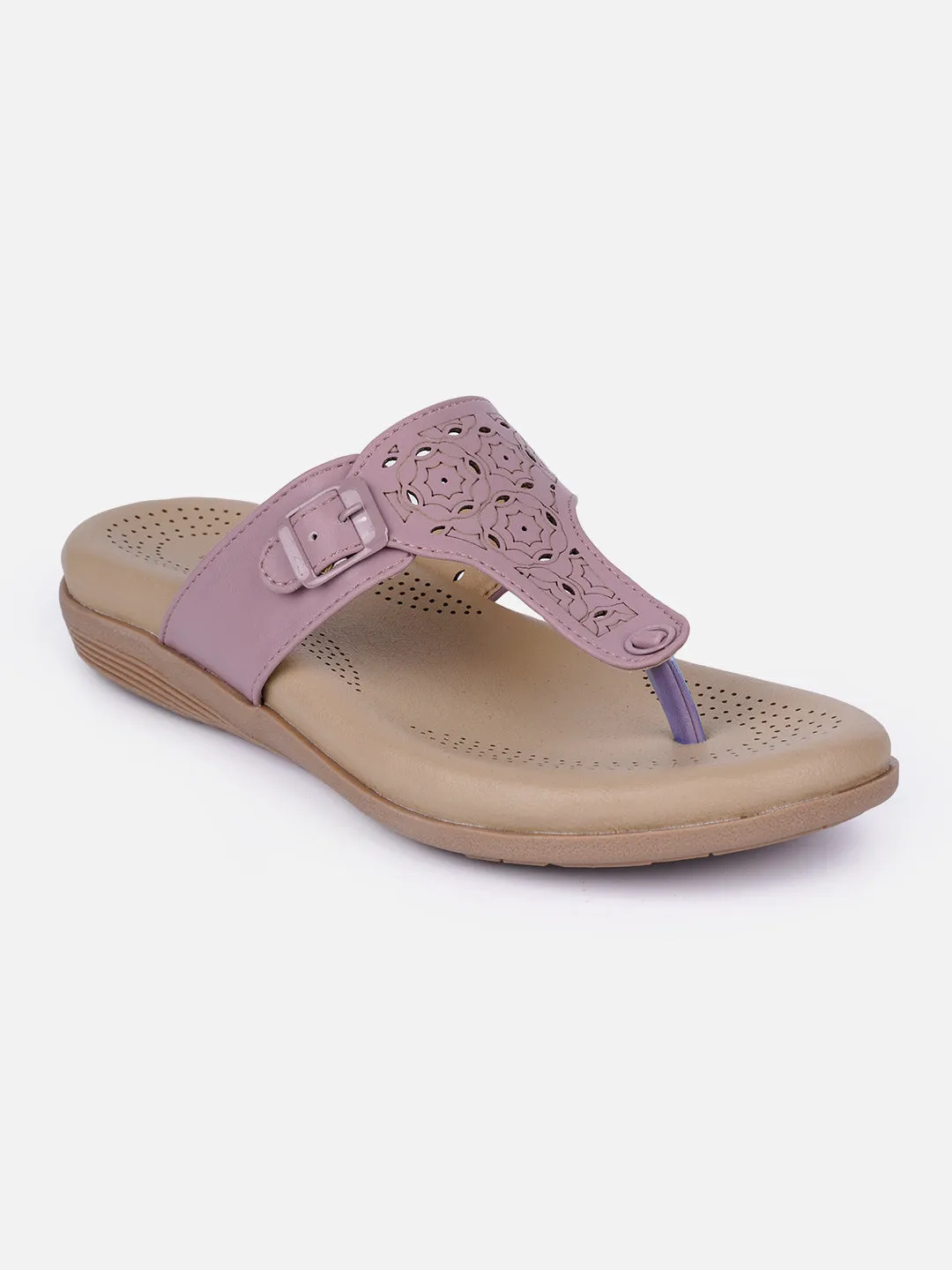 Women's Lavender Thong Sandals (IU6011)
