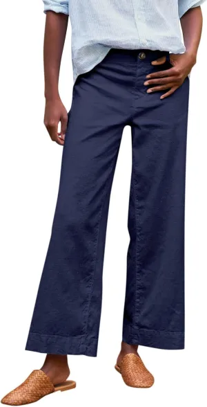 Womens Pants, Plus Size Linen Straight Leg Peasant Pants Casual Lounge 2025