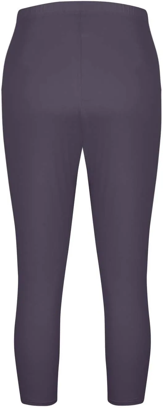 Womens Plus Size Capri Leggings Elastic High Waist Yoga Cropped Pants Tummy Control Oversized Capris Ladies Outfits