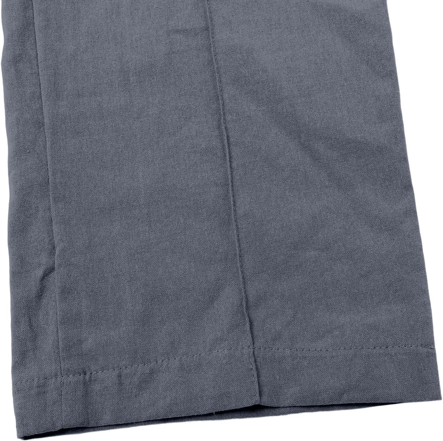 Women's Solid Cotton Linen Straight Pants Drawstring Lightweight Summer Relax Fit Trouser Wide Leg Trousers with Pockets