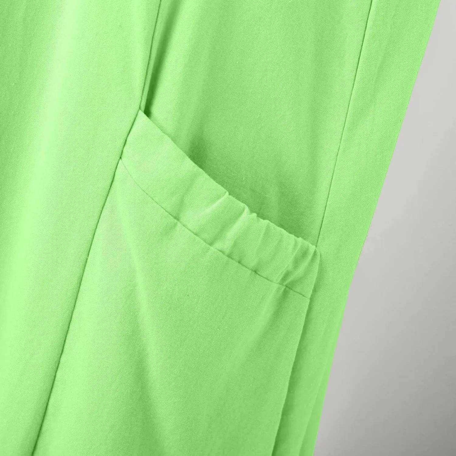 Women's Summer Cotton Linen Casual Long Shirt Dress Sleeveless Elegant Flowy Midi Dresses Loose Comfy with Pockets