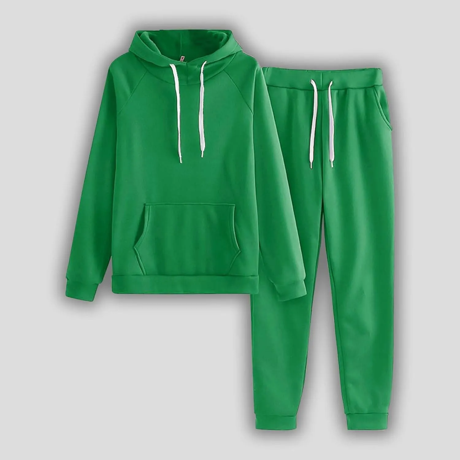 Women's Two Piece Tracksuit Fall Long Sleeve Crewneck Loose Plus Sweatshirt Wide Leg Sweatpant