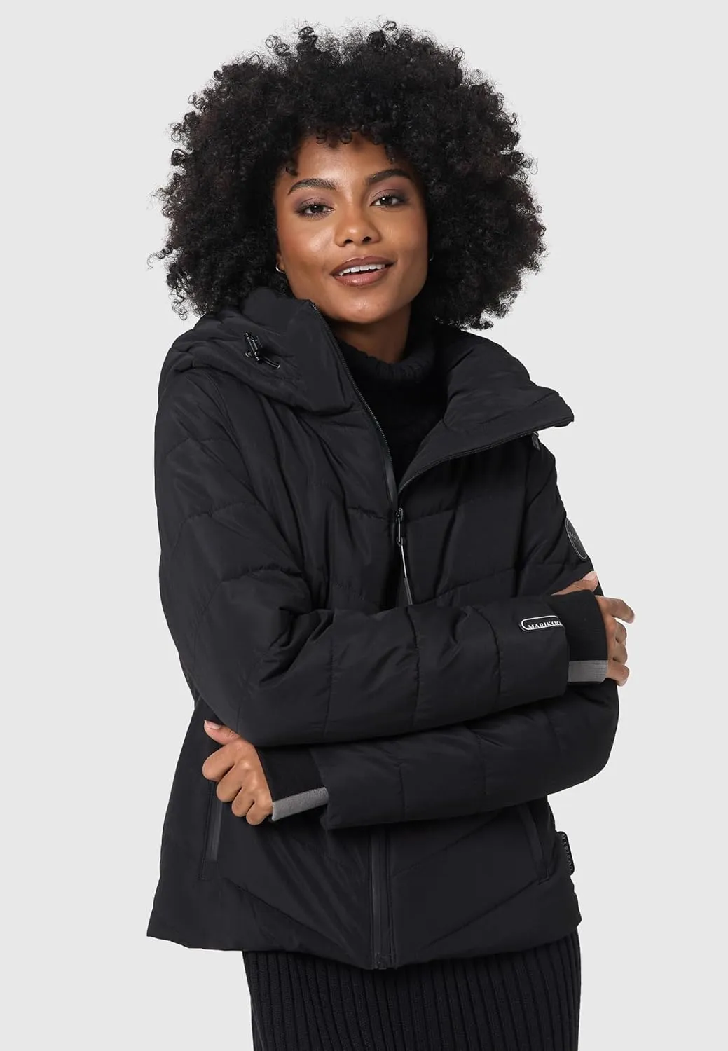 Women's Winter Jacket with Hood | Weather-Resistant Puffer Jacket | Quilted Coat | Samuiaa XVI XS-3XL