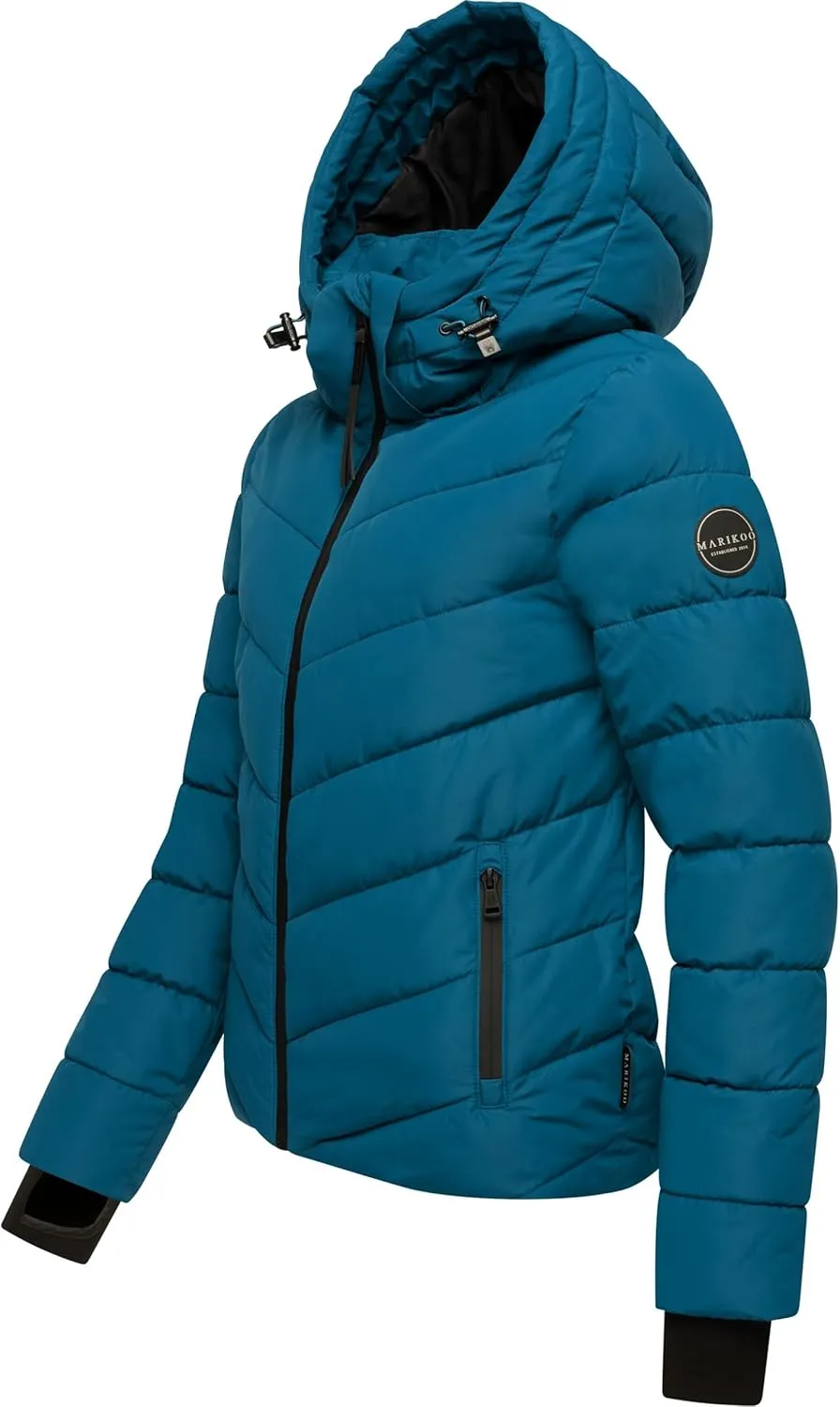 Women's Winter Jacket with Hood | Weather-Resistant Puffer Jacket | Quilted Coat | Samuiaa XVI XS-3XL