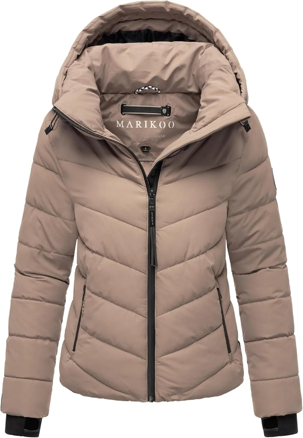 Women's Winter Jacket with Hood | Weather-Resistant Puffer Jacket | Quilted Coat | Samuiaa XVI XS-3XL