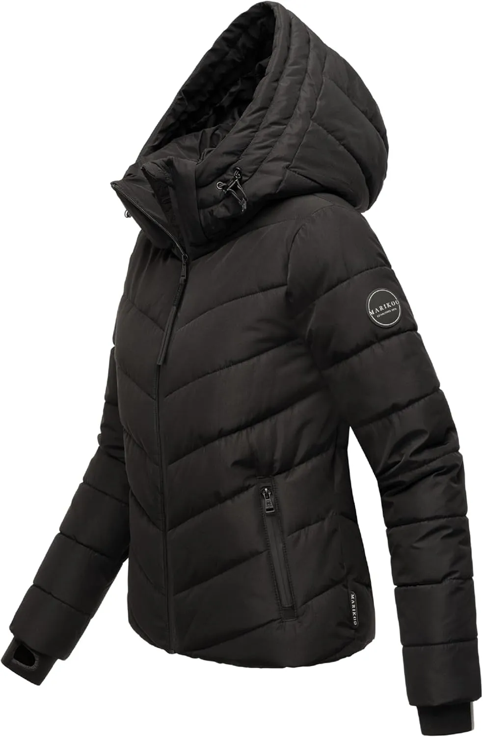 Women's Winter Jacket with Hood | Weather-Resistant Puffer Jacket | Quilted Coat | Samuiaa XVI XS-3XL