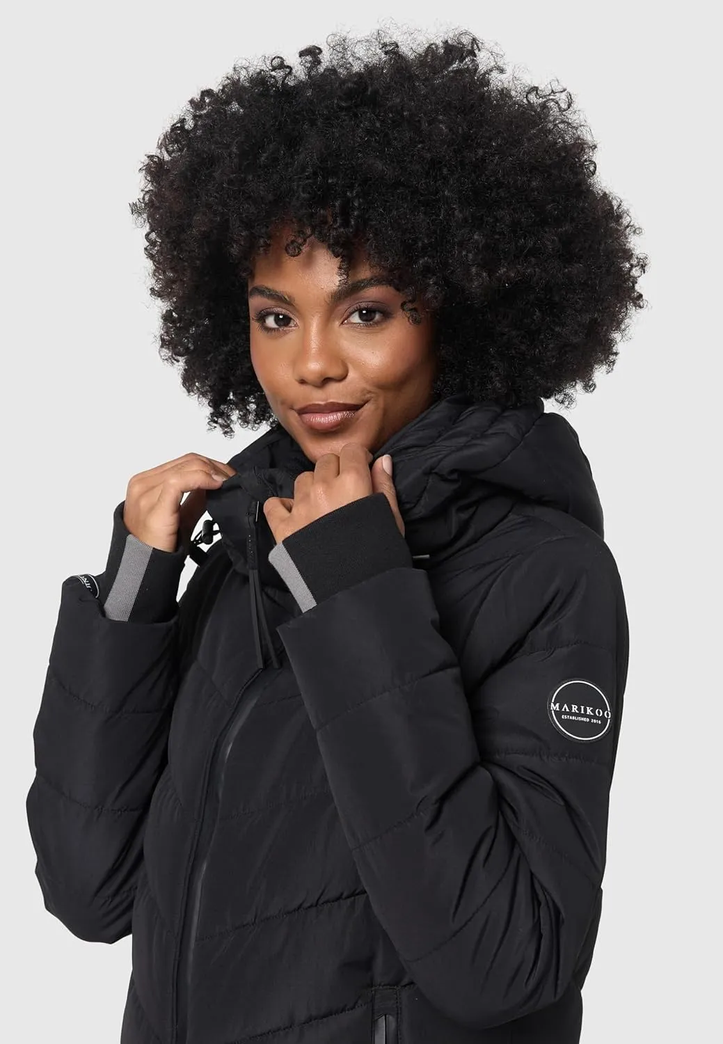 Women's Winter Jacket with Hood | Weather-Resistant Puffer Jacket | Quilted Coat | Samuiaa XVI XS-3XL