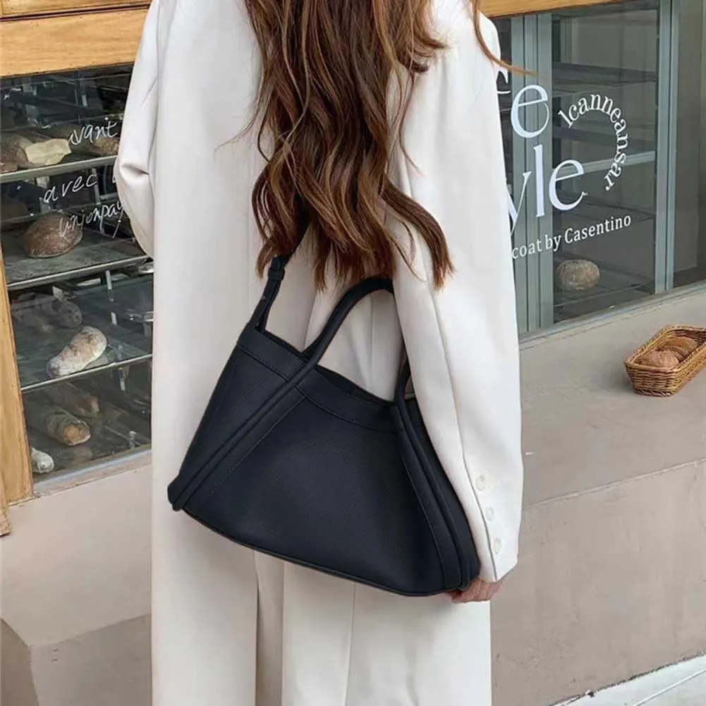 Work Tote Bag for Women's Large Vegan Leather Commuting Bag with Small Purse for Handmade Work Leather Shoulder Bags