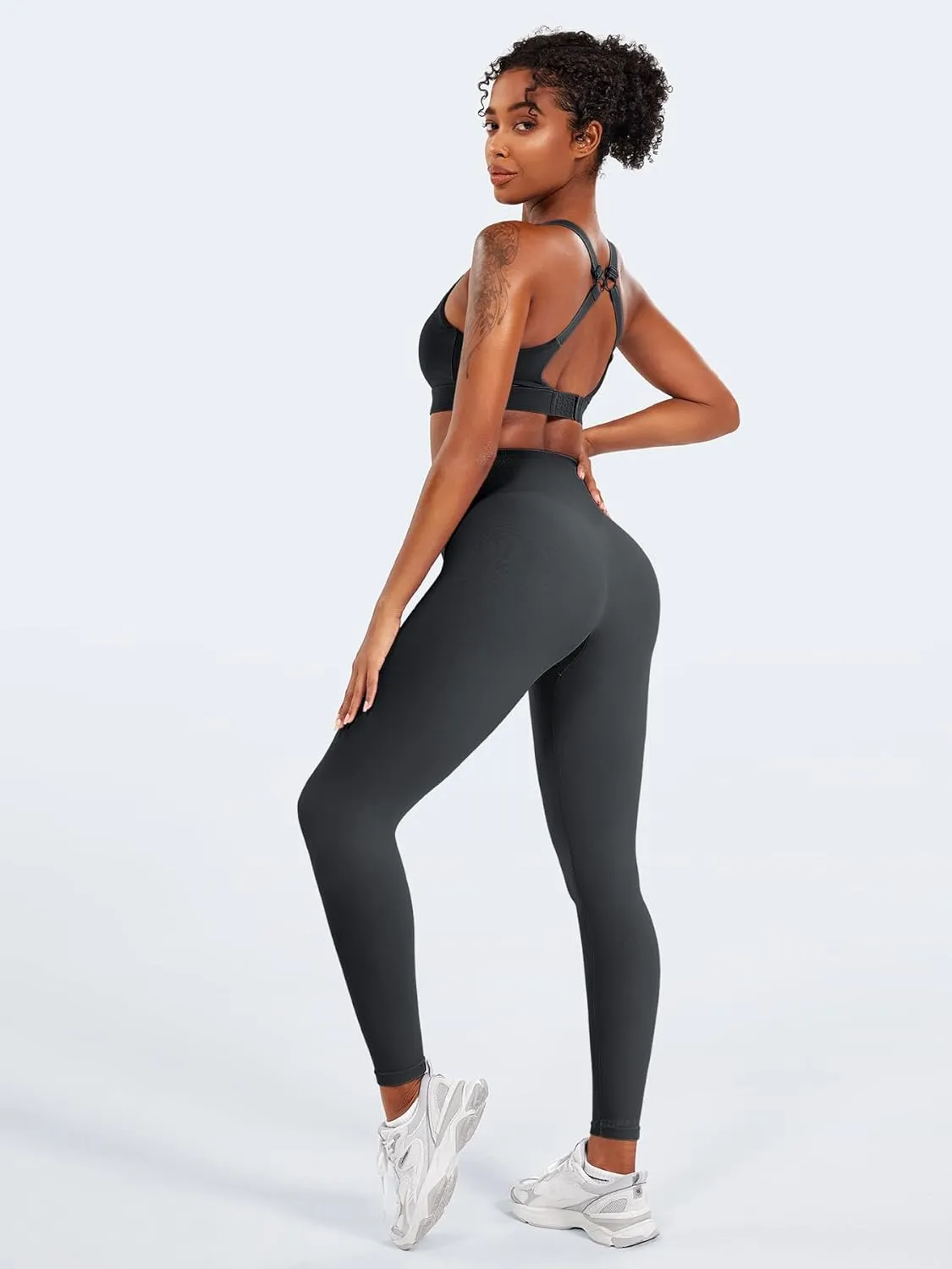 YEOREO Women Seamless Workout Leggings Gym High Waist Yoga Pants